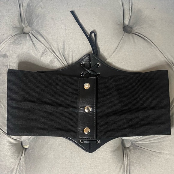 Black Corset Size OS Women Men Kids Unisex - Picture 3 of 6